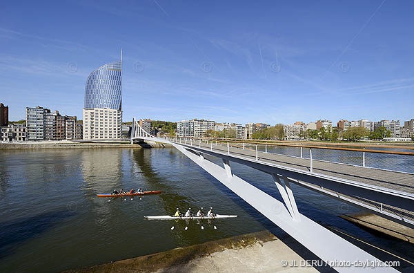 Liège - passerelle sur la Meuse